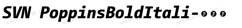 SVN PoppinsBoldItali字体转换